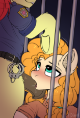 3355545__explicit_artist-colon-dinoalpaka_bright+mac_pear+butter_earth+pony_pony_g4_blushing_clothes_commission_duo_duo+male+and+female_female_horsecock_jail_li.png