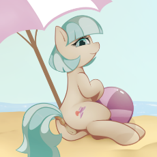 1733841__explicit_artist-colon-neighday_coco pommel_anatomically correct_anus_beach_beach ball_cutie mark_dock_earth pony_female_looking at you_mare_nu.png