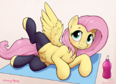 3066616__explicit_fluttershy_female_pony_solo_mare_clothes_nudity_pegasus_smiling_blushing_cute_looking+at+you_solo+female_nipples_wings_vulva_spread.png