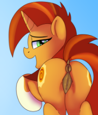 1731226__explicit_artist-colon-atmosseven_stellar flare_anatomically correct_anus_bedroom eyes_both cutie marks_clitoris_dock_female_lidded eyes_lookin.png