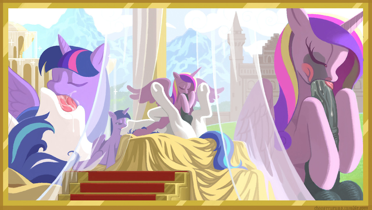 Cadence celestia shining threesome ffm fimfic