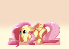 1894877__safe_artist-colon-delirious-dash-artist_fluttershy_female_floppy ears_folded wings_looking up_mare_pegasus_pony_prone_solo_three quarter view_.jpeg