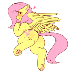 1813735__suggestive_artist-colon-mr-dot-smile_fluttershy_blushing_female_floating heart_flutterbutt_frog (hoof)_heart_looking at you_looking back_l.png