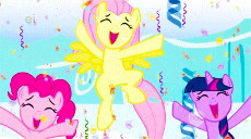 1732.40272-animated-cheering-fluttershy-pinkie_pie-twilight_sparkle.gif