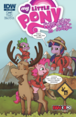408538__safe_artist-colon-katiecandraw_pinkie pie_spike_twilight sparkle_canada_canadian_chest fluff_comic cover_cover_idw_look a moose_moose_ponies ri.jpeg