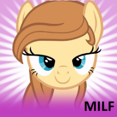 431956__safe_solo_female_pony_oc_mare_oc+only_smiling_earth+pony_looking+at+you_bedroom+eyes_text_milf_oc-colon-cream+heart_spoilered+image+joke.png