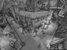 3376518__safe_artist-colon-aaathebap_derpibooru+import_oc_unofficial+characters+only_zebra_fallout+equestria_background_black+and+white_bottle_city_com.png