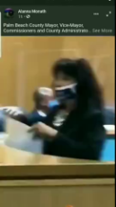 Brave Woman Serving Lawsuit to Palm Beach County Officials for Treason.mp4