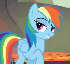 1572327__safe_screencap_rainbow+dash_shadow+play_spoiler-colon-s07e25_cropped_lava_raised+hoof_smug_solo.png