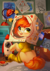 2952895__safe_female_pony_solo_oc_oc+only_clothes_earth+pony_smiling_cute_looking+at+you_open+mouth_socks_filly_sitting_high+res_looking.jpg