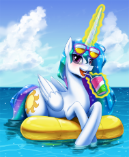 2389317__safe_artist-colon-johnjoseco_princess+celestia_alicorn_pony_blushing_cloud_cute_cutelestia_drink_drinking_female_floaty_glowing+horn_happy_hooves+in+th.png