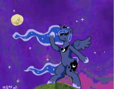 7048710__safe_artist-colon-E7AA9DE7899BE7899B_imported+from+derpibooru_princess+luna_alicorn_semi-dash-anthro_animated_belly_bipedal_etherea.gif