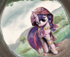 7455775__safe_artist-colon-vultraz_twilight+sparkle_pony_featured+image_female_hood_jewelry_lidded+eyes_looking+at+you_mare_solo.png