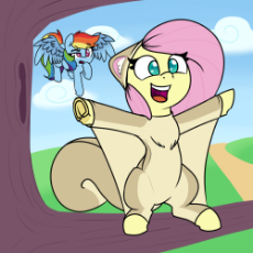 1566248__safe_artist-colon-9volt_fluttershy_rainbow+dash_animal+costume_clothes_colored+pupils_confused_costume_cute_duo_featured+image_female_flying_f.png