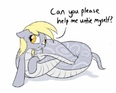 2625899__safe_derpy+hooves_female_cute_original+species_species+swap_knot_snake_lamia_snake+pony_adorable+distress_i+just+don't+know+what+went+wron.jpg