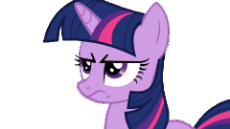 1477181__safe_twilight+sparkle_pony_unicorn_g4_animated_eyeroll_female_floppy+ears_frown_gif_glare_gritted+teeth_grumpy_grumpy+twilight_mare_simple+background_s.gif