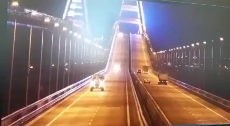 Crimea RU Video Footage of the Explosion on the Bridge Joining to the Mainland.mp4