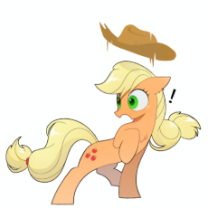 7501525__safe_artist-colon-lenw_imported+from+derpibooru_applejack_earth+pony_pony_applejack27s+hat_cowboy+hat_exclamation+point_hat_simple+.png