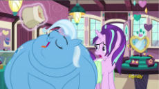 1419926__safe_artist-colon-neongothic_edit_edited screencap_screencap_starlight glimmer_trixie_all bottled up_belly_double chin_fat_food_heavy voice_hu.png