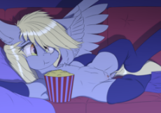 2319095__explicit_derpy+hooves_solo_female_pony_mare_clothes_nudity_pegasus_solo+female_looking+at+you_vulva_wings_belly+button_food_socks_spread+win.png