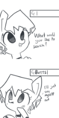 1339939__safe_solo_pony_oc_oc+only_simple+background_blushing_monochrome_comic_white+background_dialogue_grayscale_robot_artist-colon-tjpones_artific.png