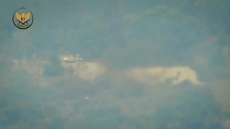 Syria NLF blew up with a Kornet a tank in Jebal Turkman N. Latakia..mp4
