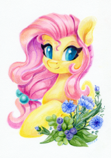 3754894__safe_artist-colon-maytee_derpibooru+import_fluttershy_pegasus_pony_g4_female_flower_image_mare_png_simple+background_smiling_solo_traditional+.png