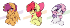 1729866__safe_artist-colon-whitepone_apple bloom_scootaloo_sweetie belle_adorabloom_blushing_bow_bust_chest fluff_compilation_cute_cutealoo_cutie mark .png