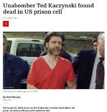 Unabomber Ted Kaczynski found dead in US prison cell.jpg