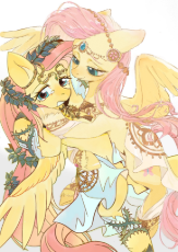 3763541__safe_artist-colon-ahchun1031_artist-colon-xixixixi1037_derpibooru+import_fluttershy_pegasus_pony_g4_duo_image_jpeg_self+paradox.jpeg