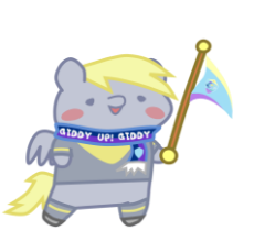1231857__safe_artist-colon-omegaozone_derpibooru exclusive_derpy hooves_4chan cup_4chan cup scarf_animated_clothes_female_gif_mare_pegasus_pony_pony pa.gif