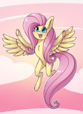 1896962__safe_artist-colon-dsp2003_fluttershy_abstract background_blushing_cloud_cute_female_flying_mare_open mouth_pegasus_pony_raised hooves_shyabete.png