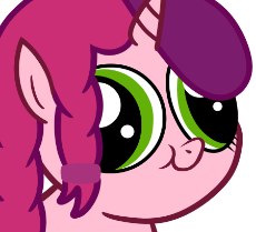 326092__safe_oc_oc-colon-marker pony_oc only_bust_derp_hey you_pony_portrait_simple background_smiling_solo_transparent background_unicorn.png