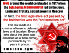 In 1917 the first legislative act passed by the bolsheviks was the Antisemitism Act.jpg