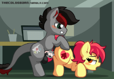 1714836__explicit_artist-colon-thecoldsbarn_oc_oc-colon-cinder smith_oc only_oc-colon-warmy hooves_animated_commission_cute_cute porn_dog.gif