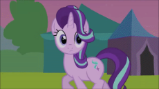1573117__safe_artist-colon-agrol_derpibooru+import_starlight+glimmer_sunburst_pony_animated_blushing_female_funny_gif_happy_male_oblivious_pure+unfilte.gif