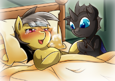 1034448__safe_artist-colon-vavacung_daring do_bed_caring for the sick_changeling_comic-colon-changeling-dash-scout_cute_holding hooves_sick.png