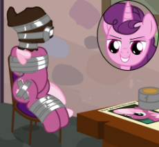 7138742__safe_artist-colon-cardshark777_imported+from+derpibooru_cheerilee_sugar+belle_earth+pony_pony_unicorn_bag_bag+on+head_bondage_bound+and+gagged_bust_cha.png