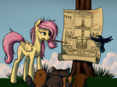 1035512__safe_fluttershy_female_pony_tree_mouth+hold_bird_russian_animal_this+will+end+in+death_squirrel_translated+in+the+description_artist-col.png