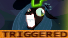 1308531__safe_edit_edited screencap_screencap_queen chrysalis_to where and back again_angry_animated_fangs_gif_glare_glowing horn_gritted teeth_magic_m.gif