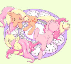 1493932__safe_artist-colon-limply_swamp_applejack_fluttershy_pinkie pie_cute_earth pony_eyes closed_laying down_pegasus_pony_rug_sleeping_tail pillow_t.jpeg