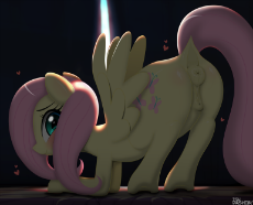 1878526__explicit_artist-colon-tsudashie_fluttershy_anatomically correct_anus_blushing_cute_dark room_face down ass up_female_floating heart_heart_look.png