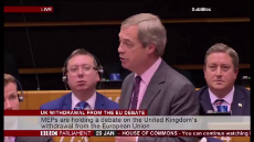 Nigel Farage last ever speech in EuroParl before UK leaves EU.mp4