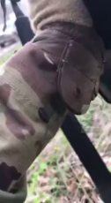 The moment ukrainian soldier gets shot in the leg filmed with his own camera.mp4