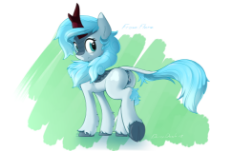 1863509__explicit_artist-colon-derpydash_oc_oc-colon-frost flare_oc only_abstract background_cloven hooves_female_kirin_kirin oc_looking .png