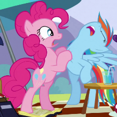 183281__safe_rainbow+dash_pinkie+pie_rarity_screencap_animated_out+of+context_wonderbolts+academy.gif