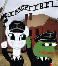 Aryanne and Pepe Heil in uniform.png