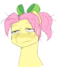 3266147__safe_artist-colon-aztrial_posey+bloom_earth+pony_pony_g5_bow_bust_dishevelled_female_hair+bow_lidded+eyes_mare_messy+mane_ponytail_portrait_posey+cant+.jpg