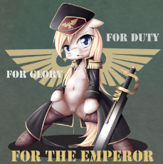 845148__explicit_artist-colon-aryanne_oc_oc-colon-aryanne_oc only_bipedal_blushing_boots_clothes_coat_commissar_crossover_eagle_earth pony_female_hat_i.jpeg