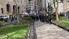 Nazi Rally In Manhattan NYC - Chants of Azov Azov.mp4